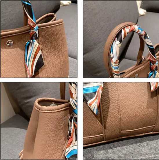 Scarf Bags New Fashion Women’s Bags Shoulder Crossbody Tote Bags Wild Garden Bags Handbags Shopping Bags