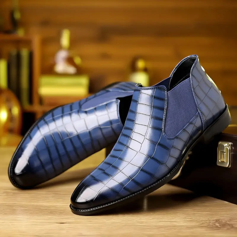 Plus Size Pointed British Style Martin Boots Men’s Shoes