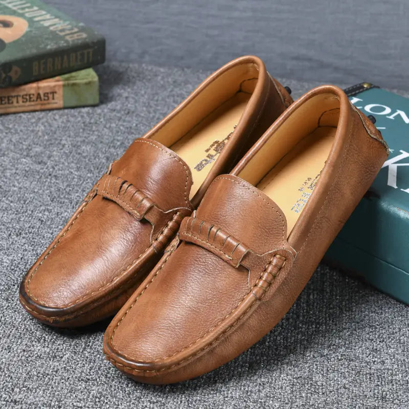 Sportsman cowhide peas shoes