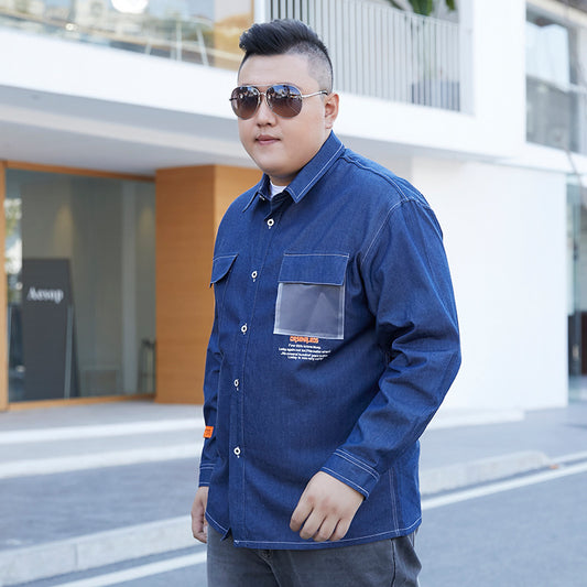 Fatty Loose Trendy Jacket All-match XL Men's Clothes