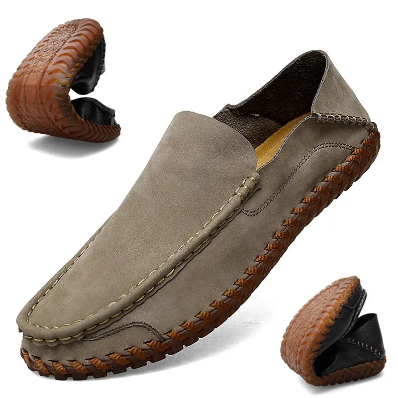 Breathable Casual Tendon Sole Driving Slip On Men’s Shoes