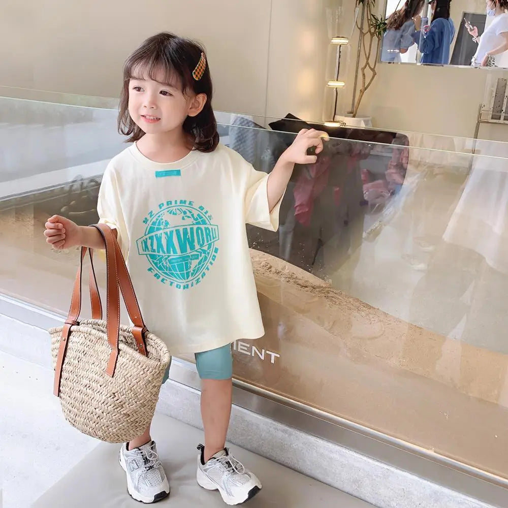 Girls’ Sports Suits Western Style Children’s Leisure Suits
