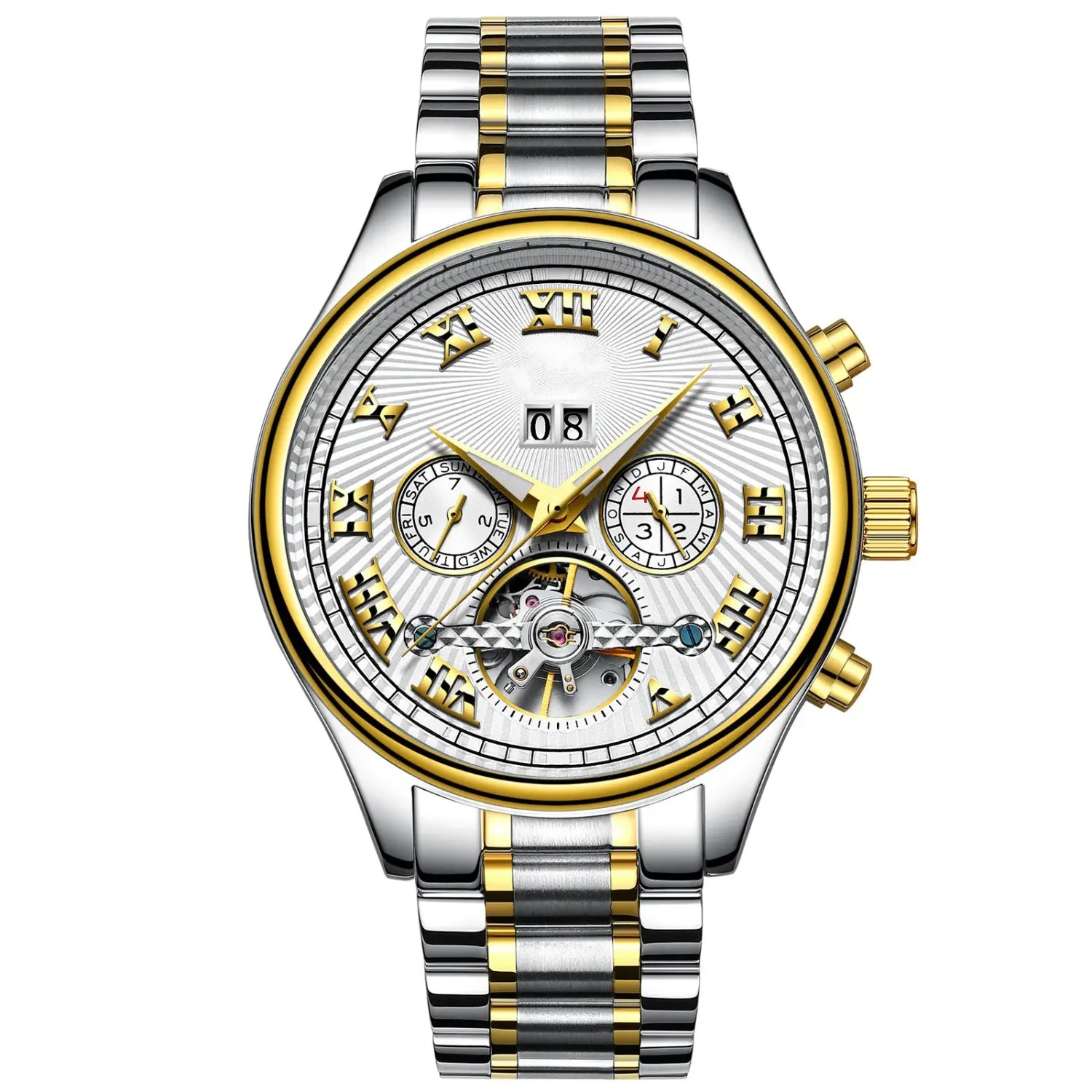 Men’s Fully Automatic Mechanical Watch Fashion Calendar Waterproof