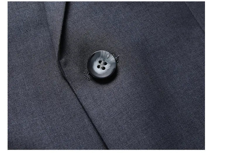 Casual Men’s Suit Set Slim Fit Formal Groom Wedding Dress
