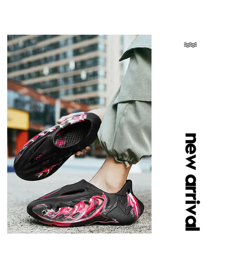 Camouflage Coconut Hole Shoes Men