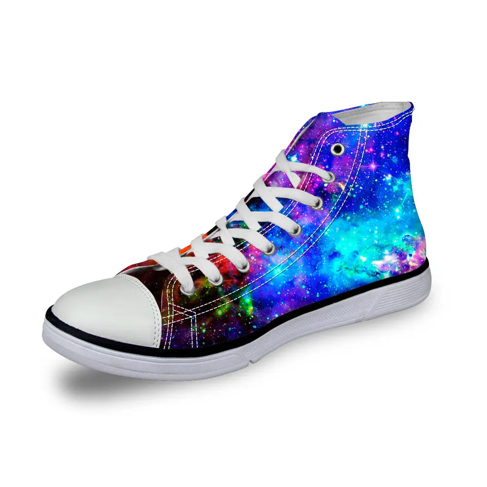 Star print canvas shoes