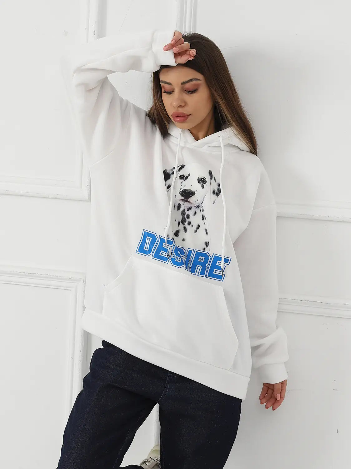 Women’s Fashionable Casual Printed Long Sleeved Sweatshirt
