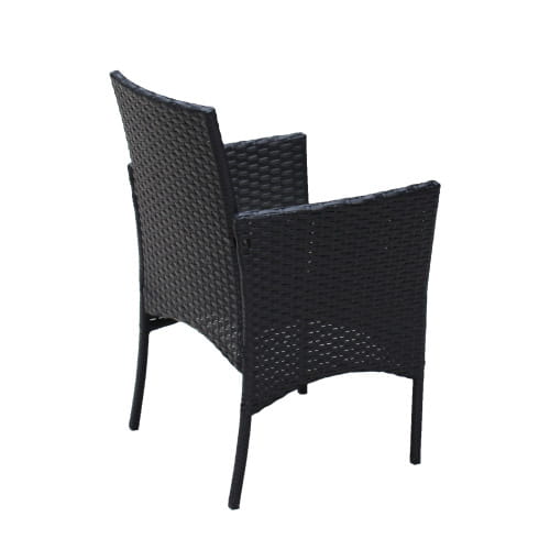 Rattan Patio Furniture 4 Piece Set Outdoor Patio Cushioned Seat