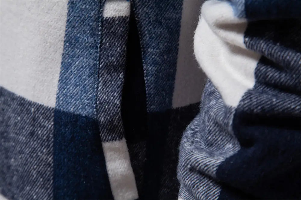 New Autumn And Winter Men’s Jacket Casual Plaid Coat