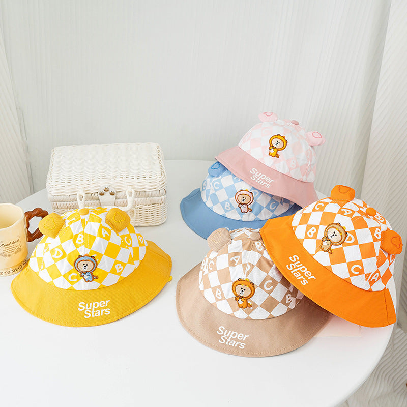 Bucket Hat Baby Spring And Autumn Thin Summer Child Sun-proof Sun Protection Sun Hat