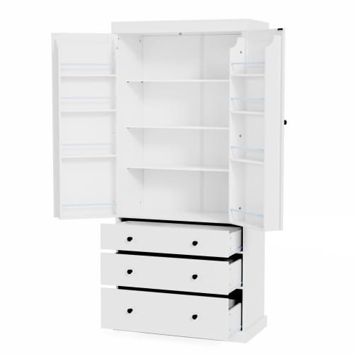 Seventy seven Inch Farmhouse Kitchen Storage Room