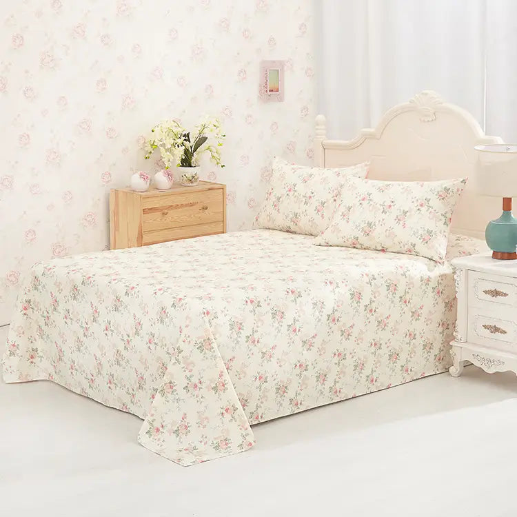 Floral patterned bedspread from Reactive Printed Cotton Sheets collection.