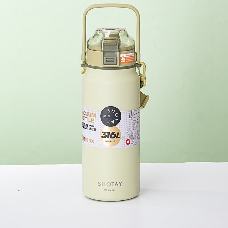 Portable And Fashionable Stainless Steel Large Capacity Sports Kettle