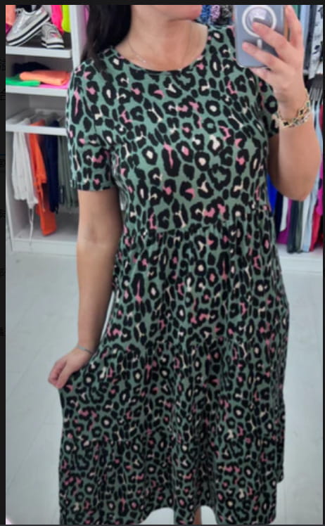 Leopard Print Women’s Loose Dress