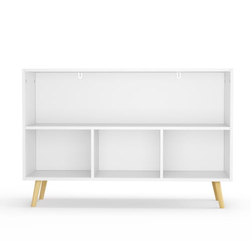 Fiberboard Children’s Bookshelf With Foldable Fabric Drawers
