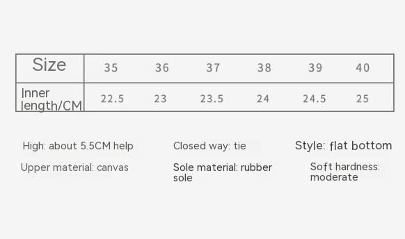 Women’s Platform Casual Canvas Shoes