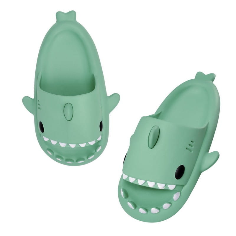 Cute Children Shark Slippers For Kids Anti-Skid Slides Indoor Household Bathroom Color Summer Soft Eva Funny Cartoon