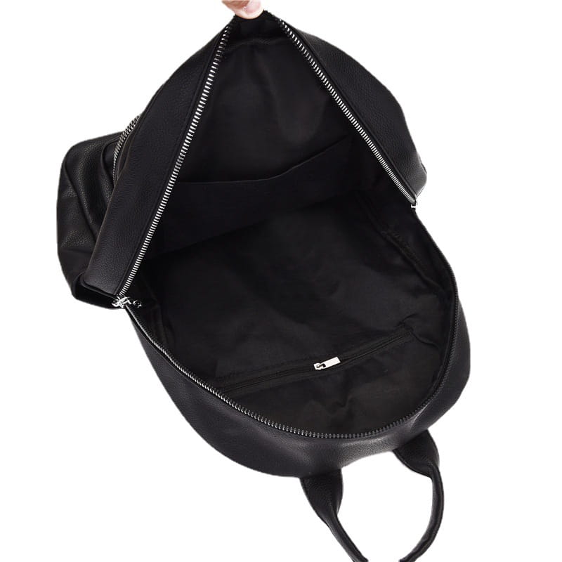 Backpack Pure Color PU Leather