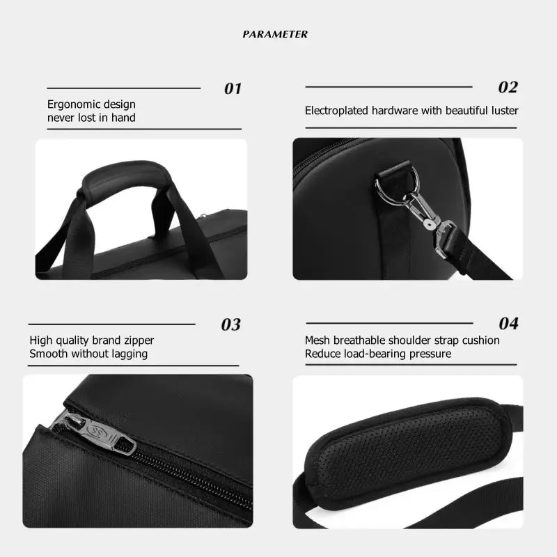 High Quality Waterproof Suit Bag For Men Large Capacity Travel Bag With Shoe Compartment Dry And Wet Separation Travel