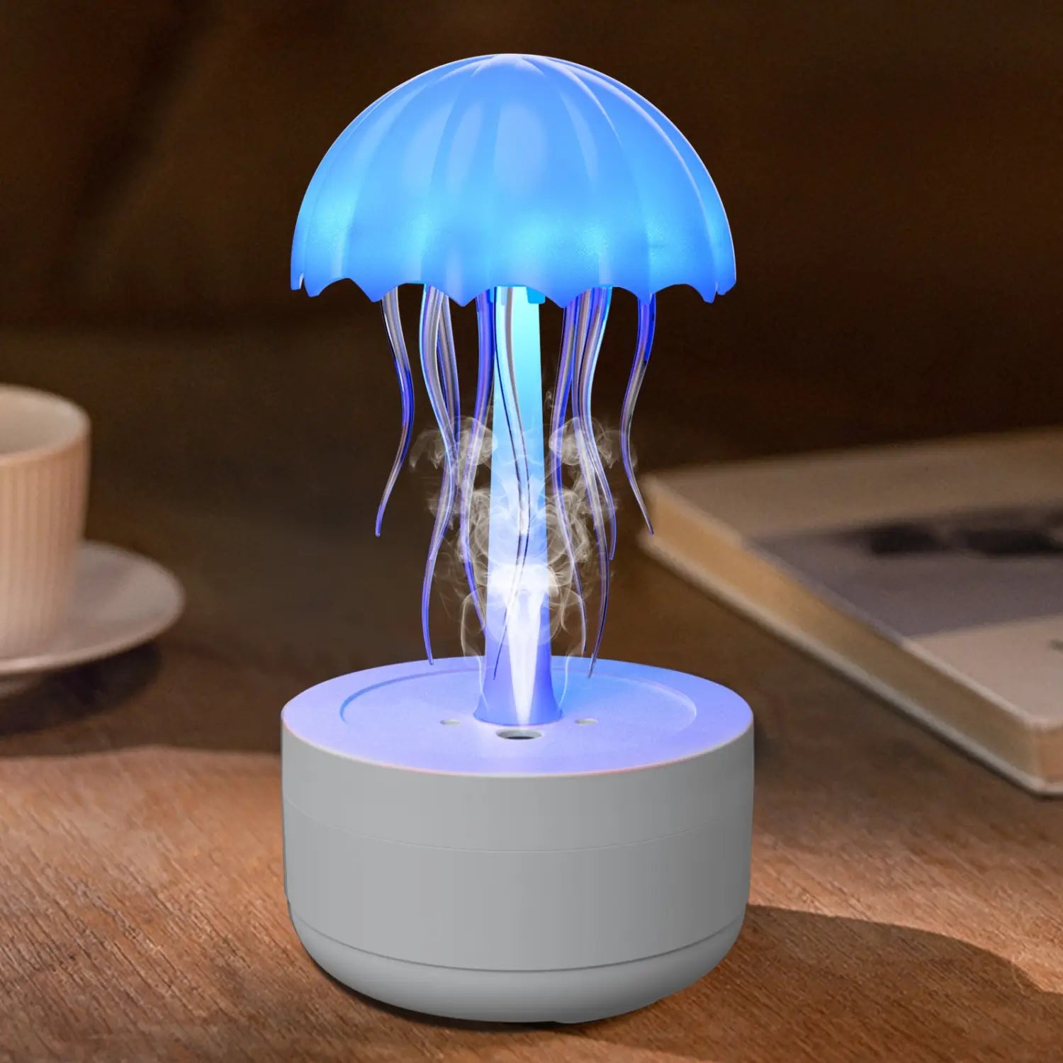 Essential Oil Diffuser Jellyfish Humidifier Fragrance Diffuser Colorful Night Light Heavy Fog Home Bedroom Office Air