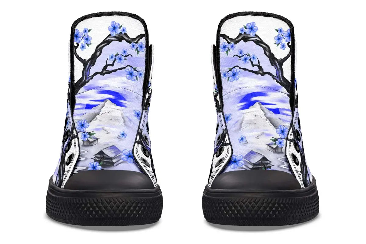 Printed Couple High-top Canvas Shoes