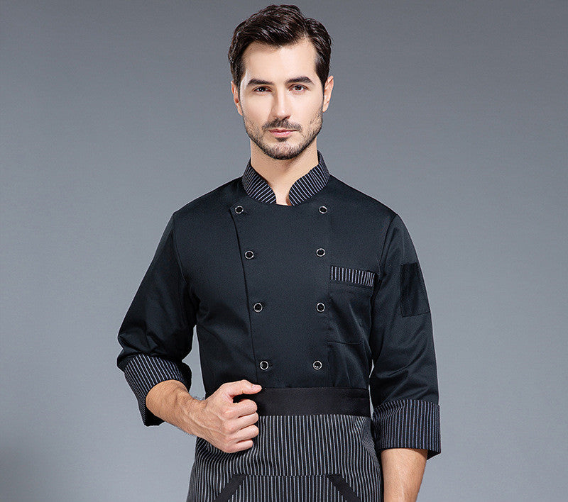 Chef Work Clothes Men Long Sleeve Catering Restaurant After
