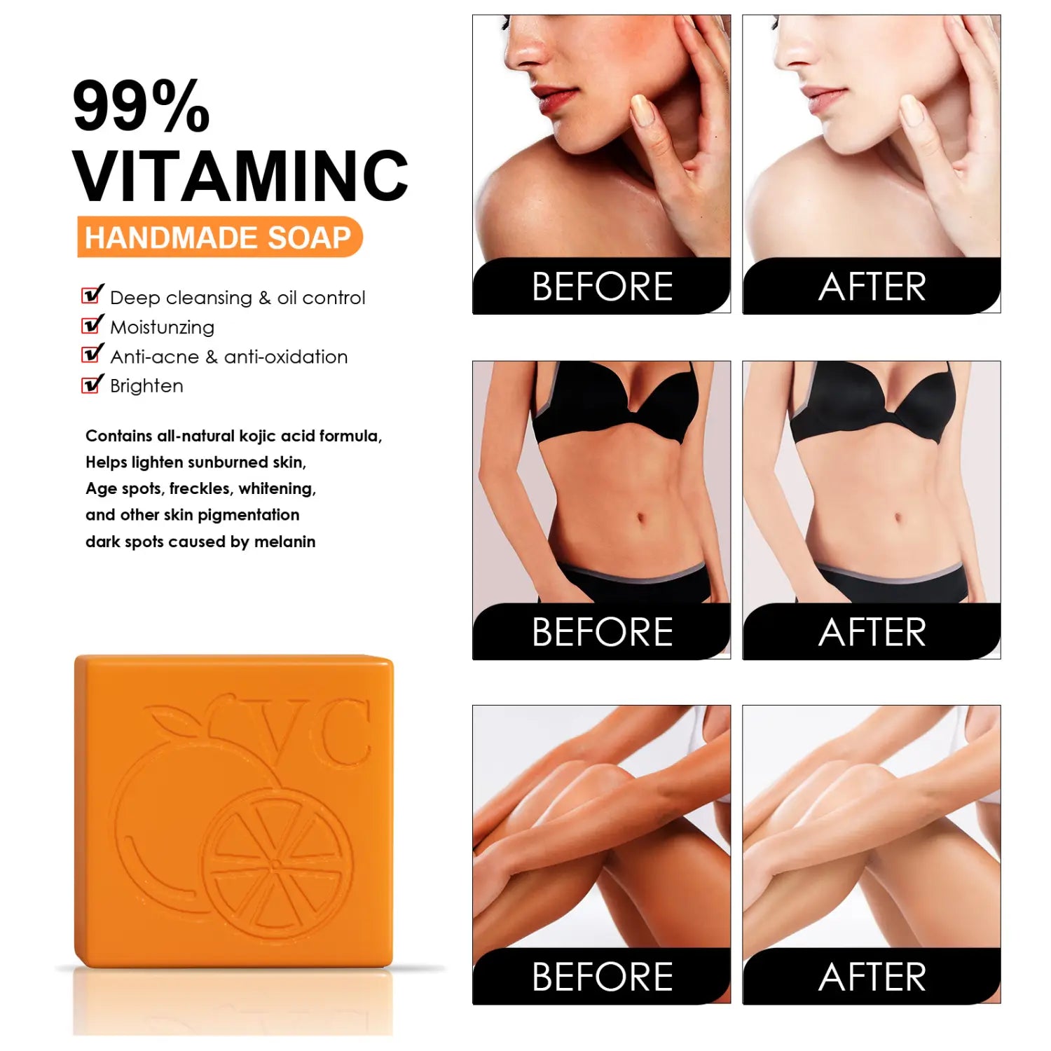 Soap Brightening White Skin Color