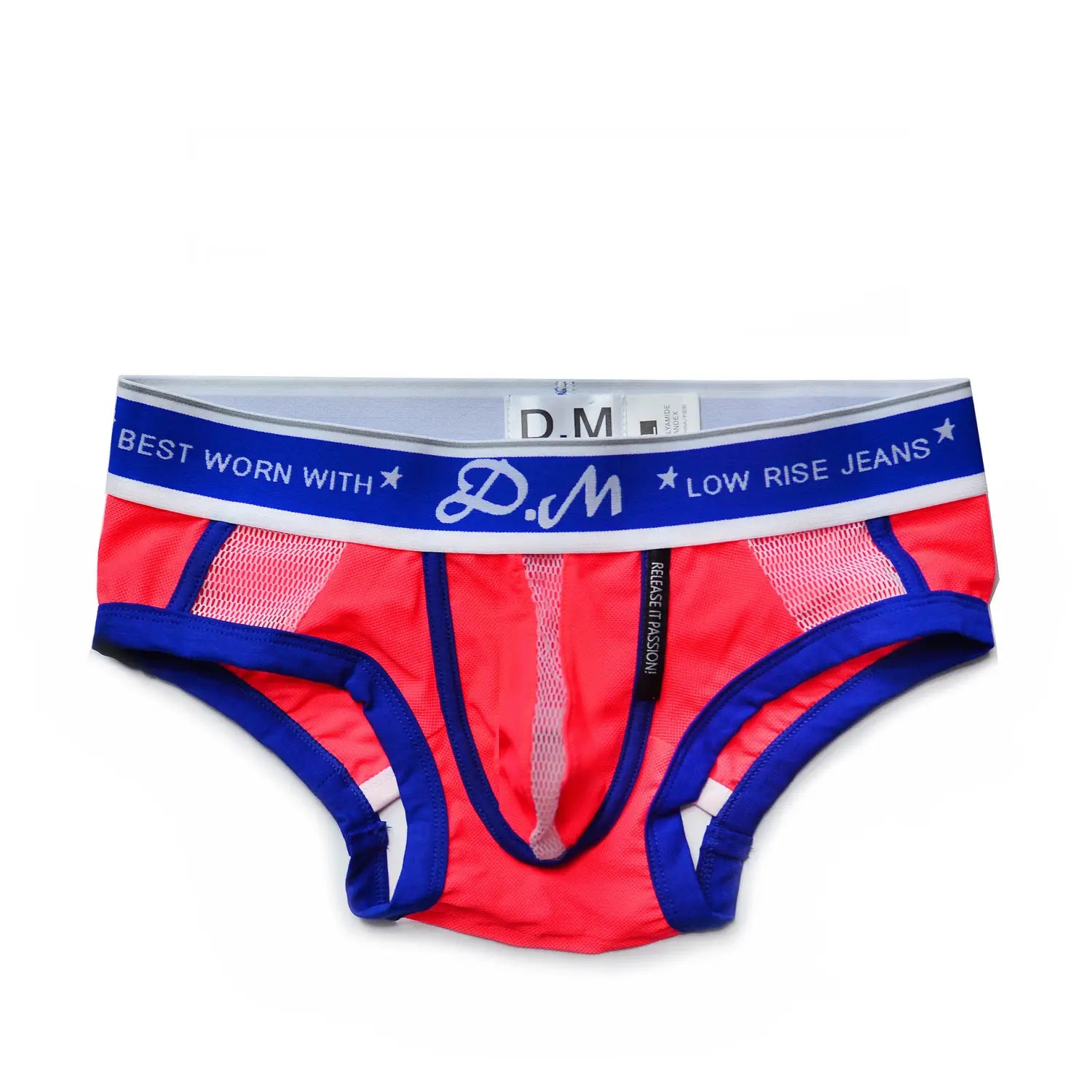 Low-waist polyester mesh men’s underwear