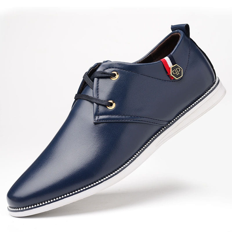 Men’s Breathable Leather Shoes With Cow Tendons And Soft Soles