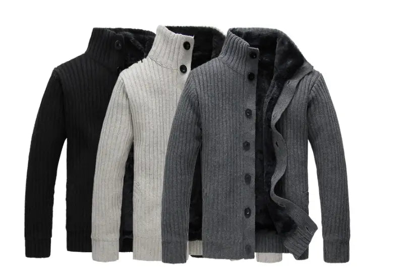 Sweater Men Coats Winter Warm Shirt Thick Jacket
