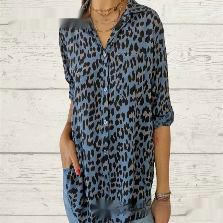 Shirt Mid-sleeve Fashion Casual Polo Collar Women's Shirt