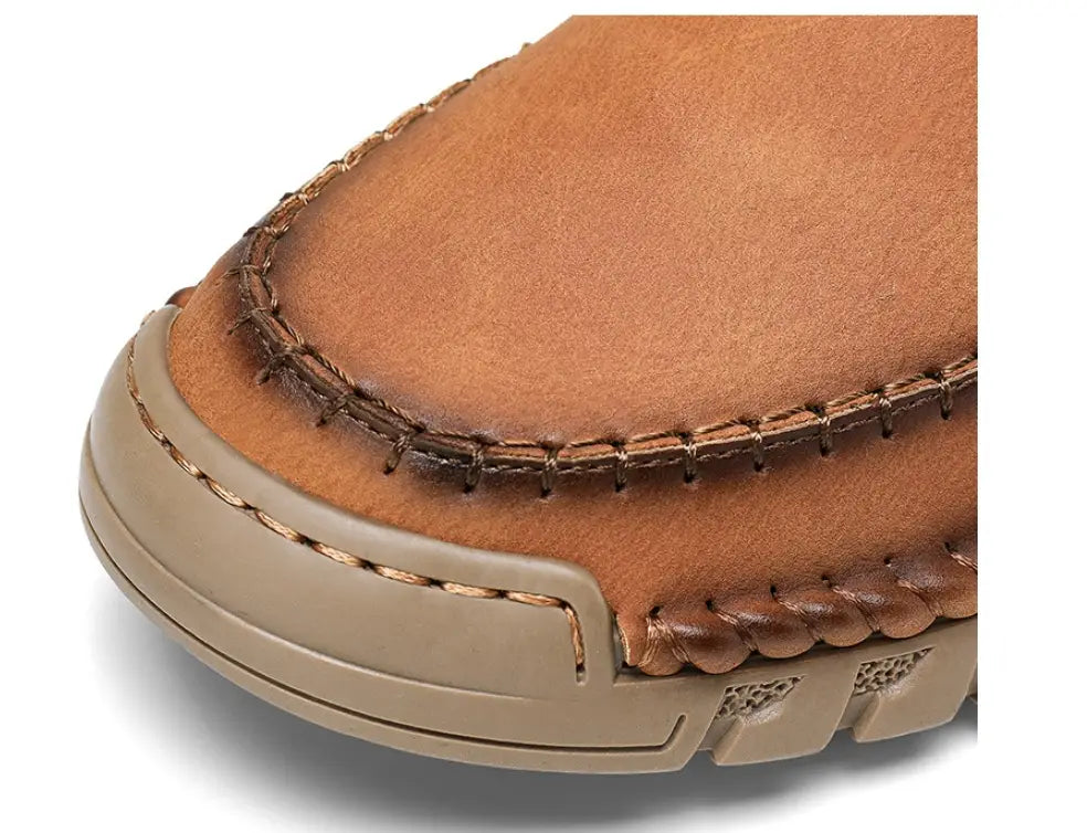 Men’s Leather Shoes Hand-stitched Casual