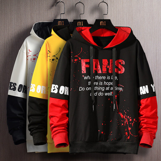 Men's Japanese Youth Personality Sweater Casual Clothes Hooded Jacket