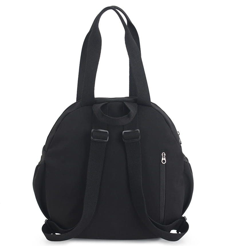 Black Round Bags Women Fashion Large Capacity Multifunctional Backpack Shoulder Bag Handbag