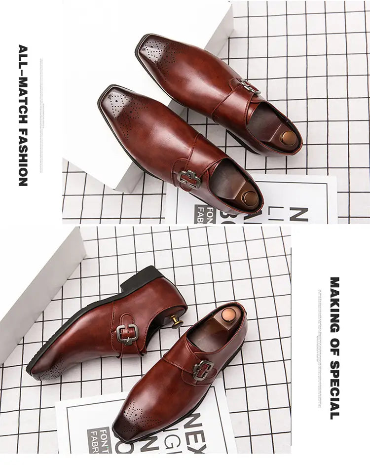 Square head side buckle overshoes
