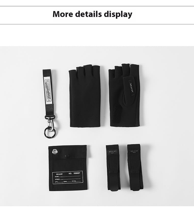 Sports Gloves Half Finger Men’s Fitness Boxing Bandage Wristband Integrated