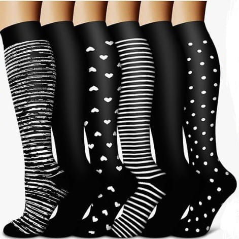 Women’s Minimalist Cartoon Printed Pressure Socks