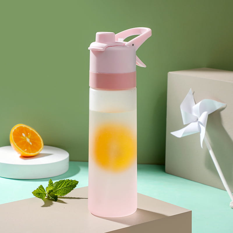 Spray Water Bottle For Girls Outdoor Sport Fitness Water Cup Large Capacity Spray Bottle Drinkware Travel Bottles