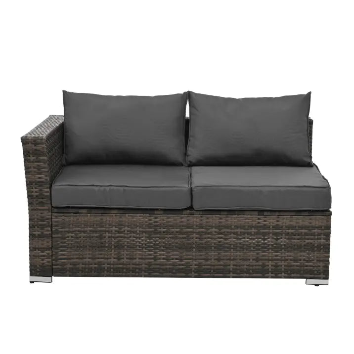 Patio Furniture Outdoor Furniture Seasonal PE Wicker Furniture 4 Set Wicker Furniture With Tempered Glass Coffee Table