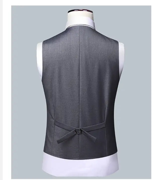 Casual Men’s Suit Set Slim Fit Formal Groom Wedding Dress