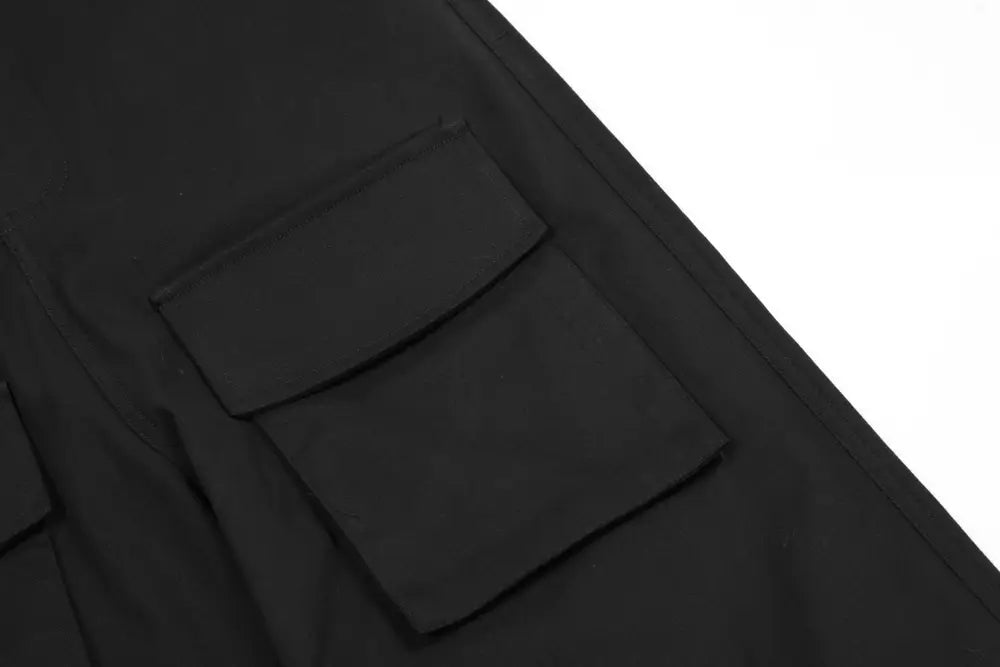 Multi Pocket Tooling Wide Leg Trousers For Men