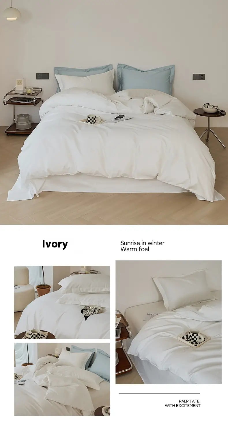 Woolen Cotton Four-piece Bed Sheet Set