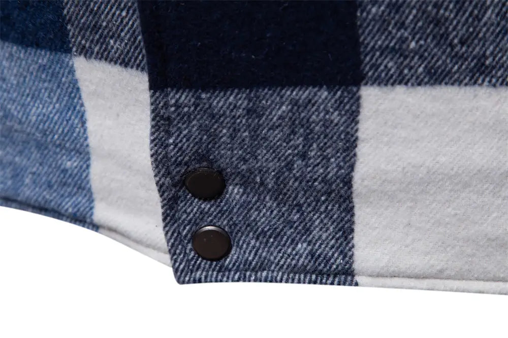 New Autumn And Winter Men’s Jacket Casual Plaid Coat