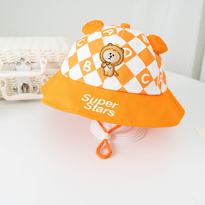 Bucket Hat Baby Spring And Autumn Thin Summer Child Sun-proof Sun Protection Sun Hat