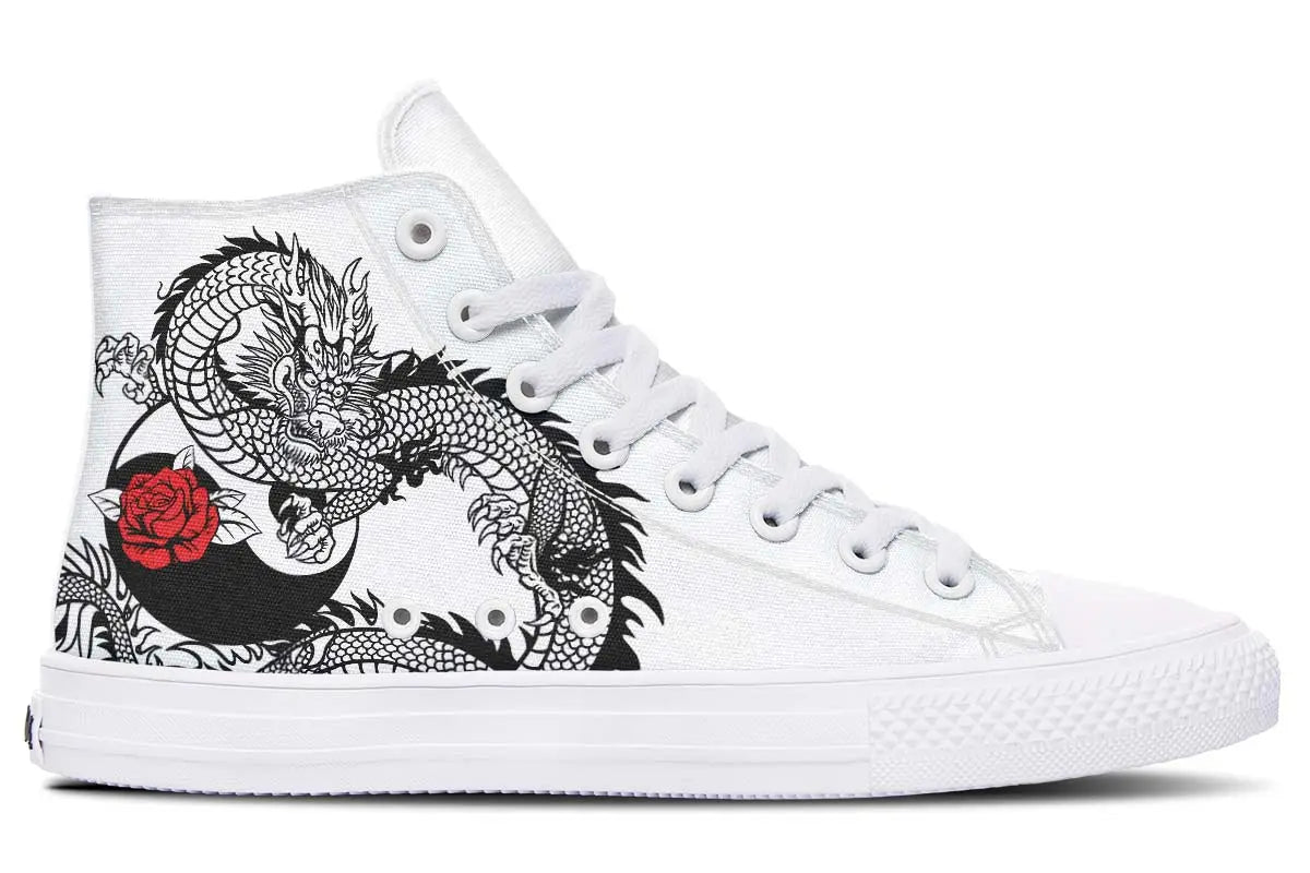 Printed Couple High-top Canvas Shoes