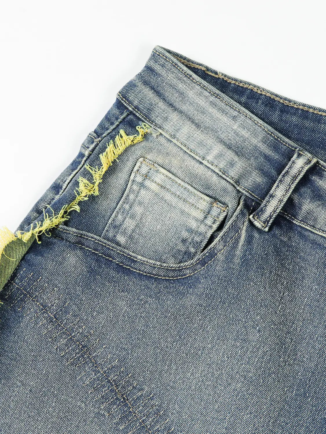Men’s Trousers Slightly Stretch Embroidered Jeans