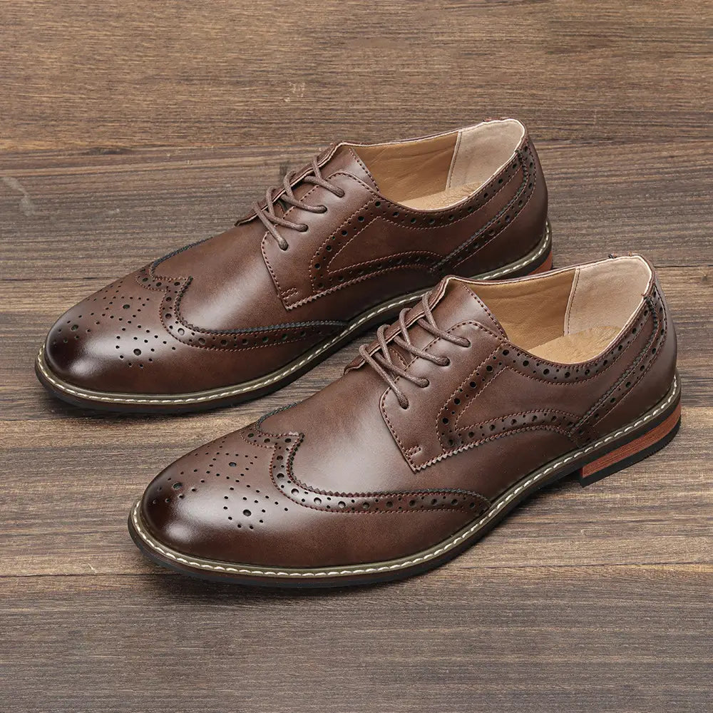 Classic Brogue Business Shoes Men