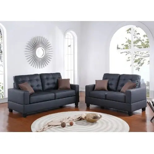 Living Room Furniture 2pc Sofa Set