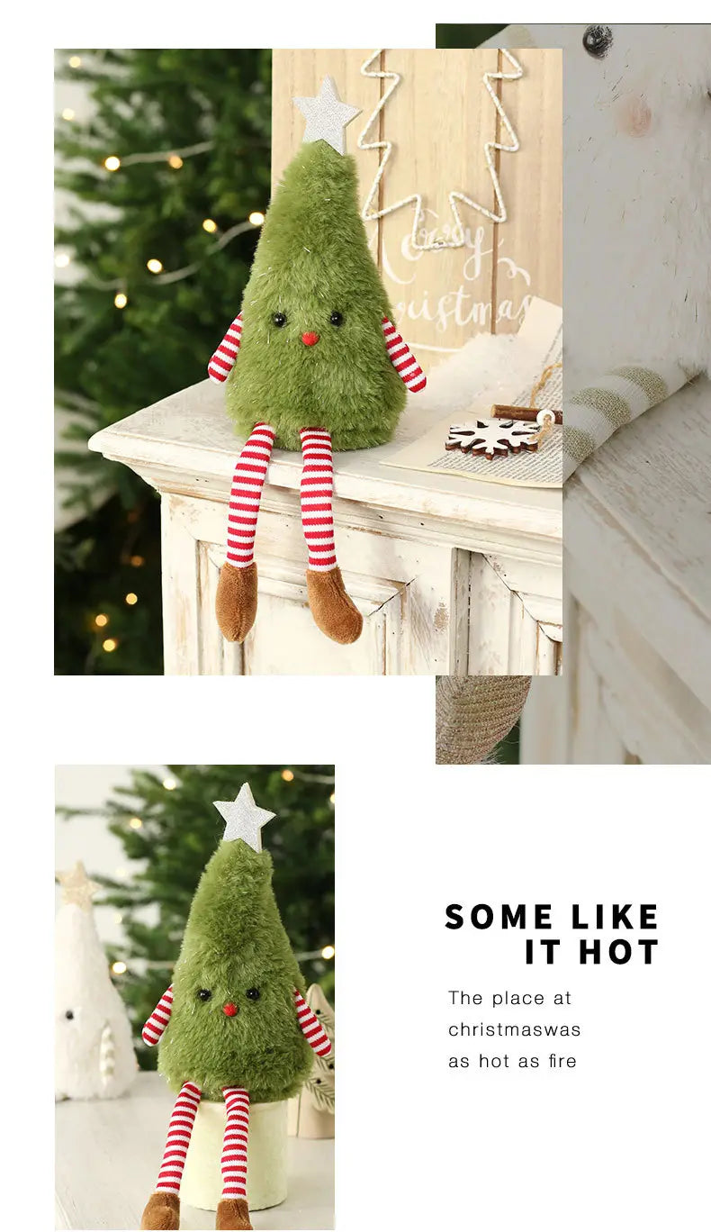 Christmas Decorations Cute Plush Doll Ornaments