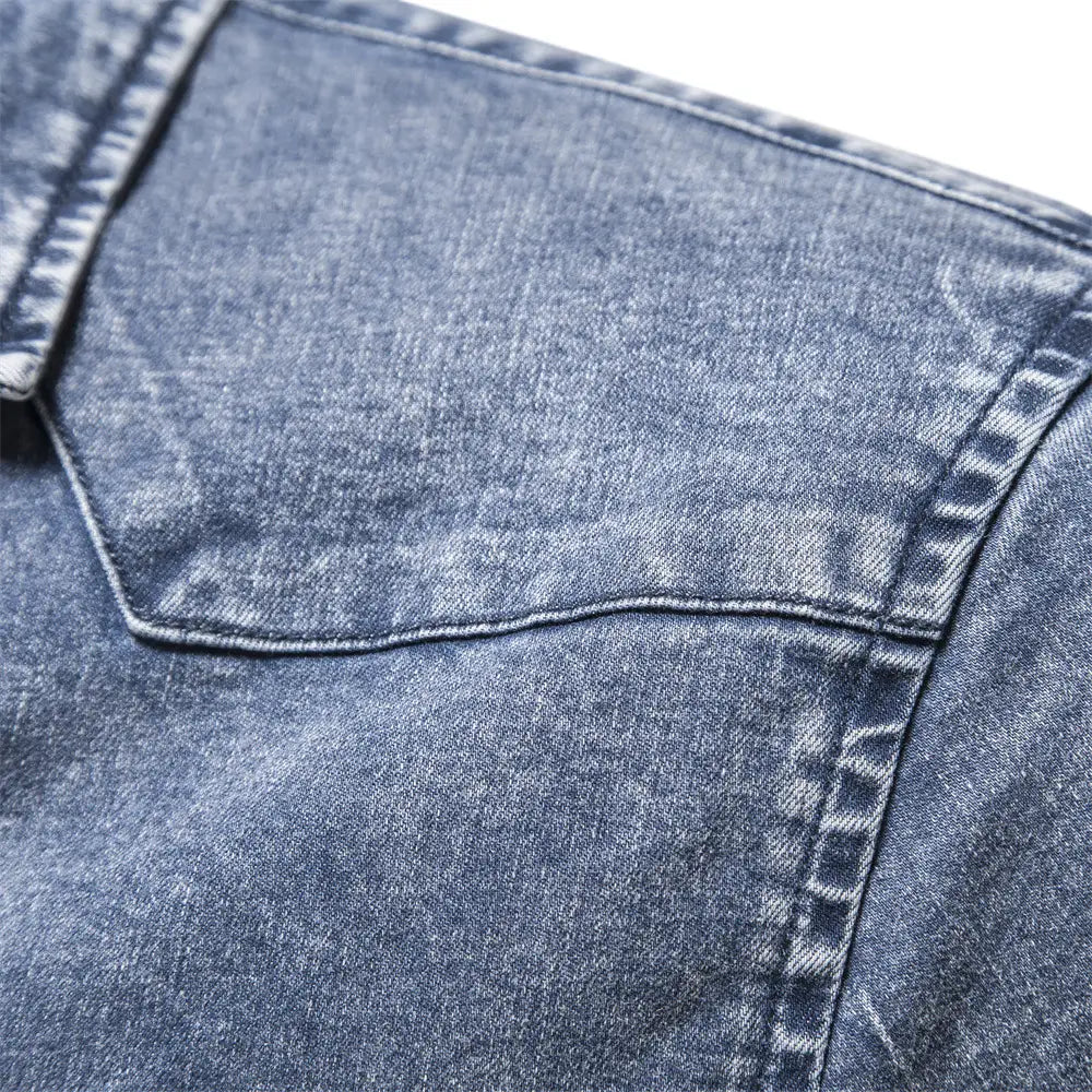 Men’s Denim Shirt Quality Heavy Duty Washing